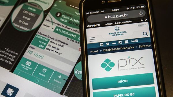 Pix é o pagamento instantâneo brasileiro. Foto de arquivo - Sputnik Brasil
