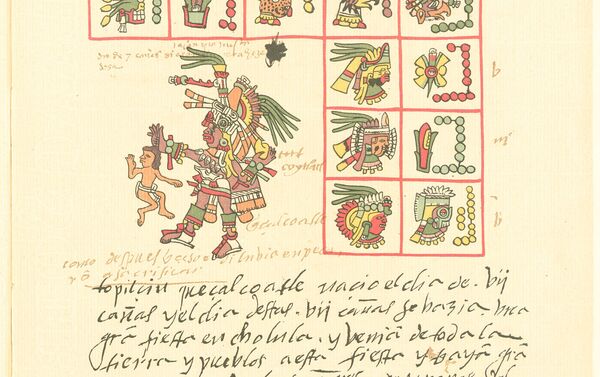 Fragmentos da página do Codex Telleriano-Remensis. - Sputnik Brasil