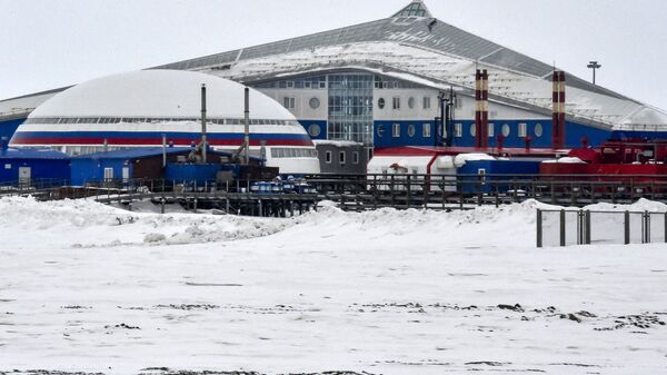 Vista da base militar russra Trevo do Norte, no Ártico. Foto de arquivo - Sputnik Brasil