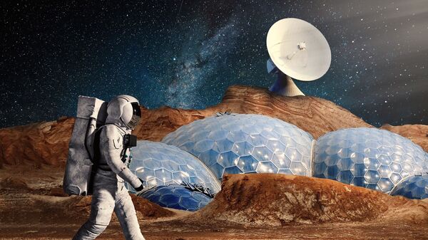 Missão humana em Marte (imagem referencial) - Sputnik Brasil