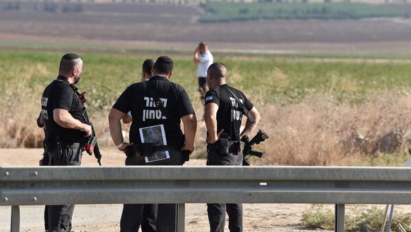 Serviço de segurança de Israel durante operação de busca de seis militantes palestinos que escaparam da prisão Gilboa, 6 de setembro de 2021 - Sputnik Brasil