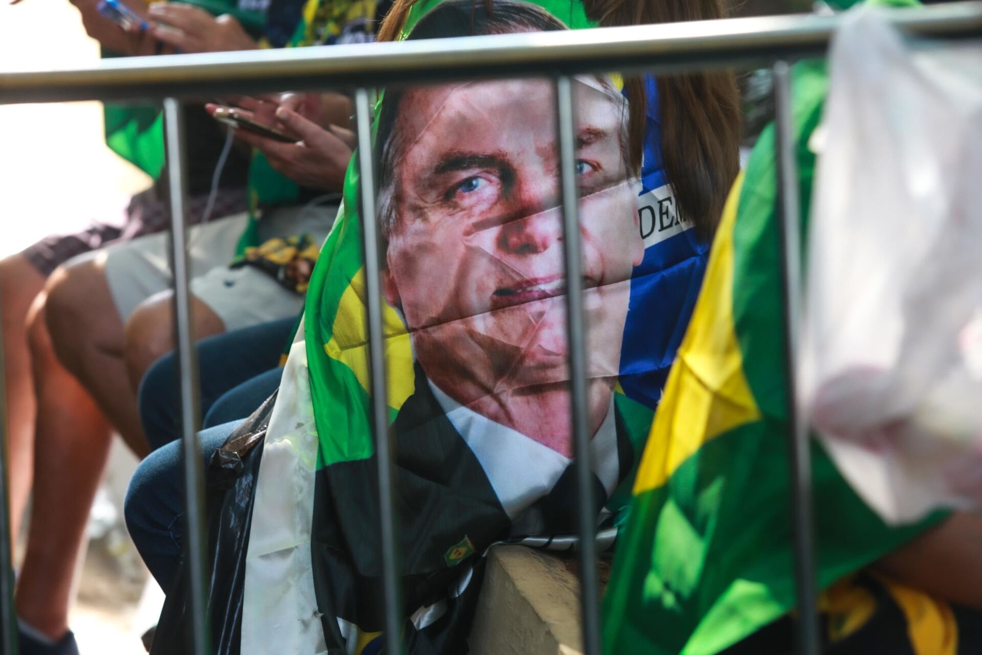 Ato a favor do presidente Jair Bolsonaro (sem partido), realizado na Avenida Paulista, em São Paulo, em 7 de setembro de 202 - Sputnik Brasil, 1920, 09.11.2021