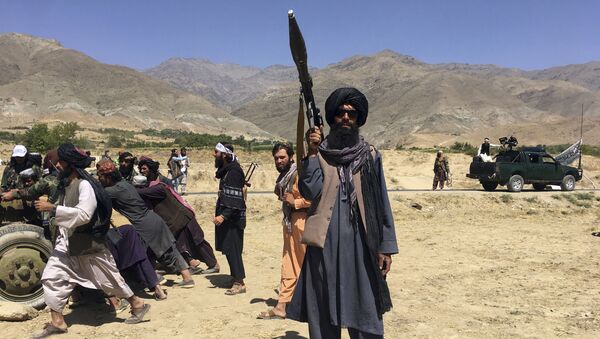 Combatentes do Talibã na província de Panjshir, Afeganistão, 8 de setembro de 2021 - Sputnik Brasil