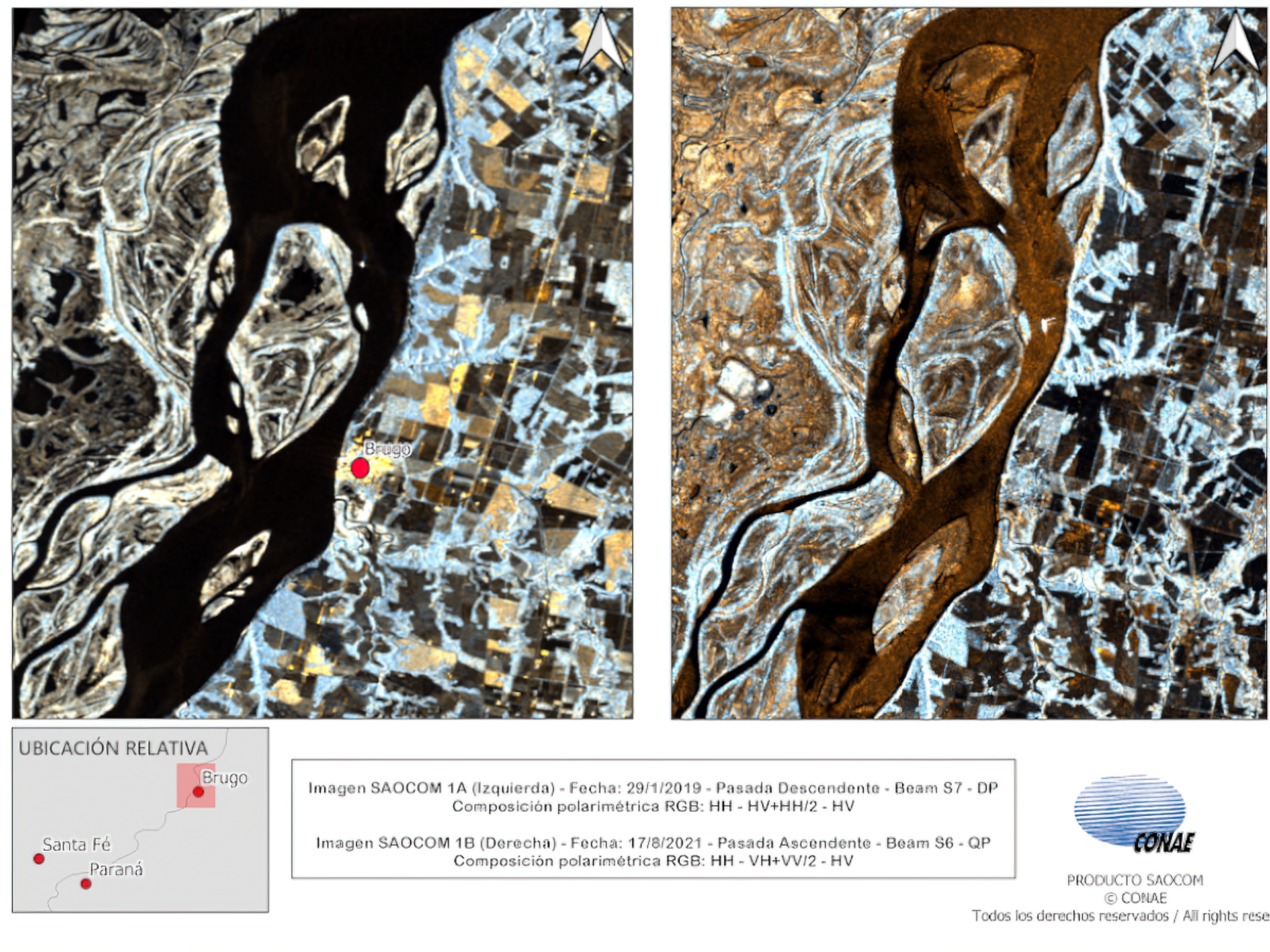 Formação de ilhas no meio do rio Paraná na Argentina, provocada pela seca na bacia superior, no Brasil - Sputnik Brasil, 1920, 09.11.2021
