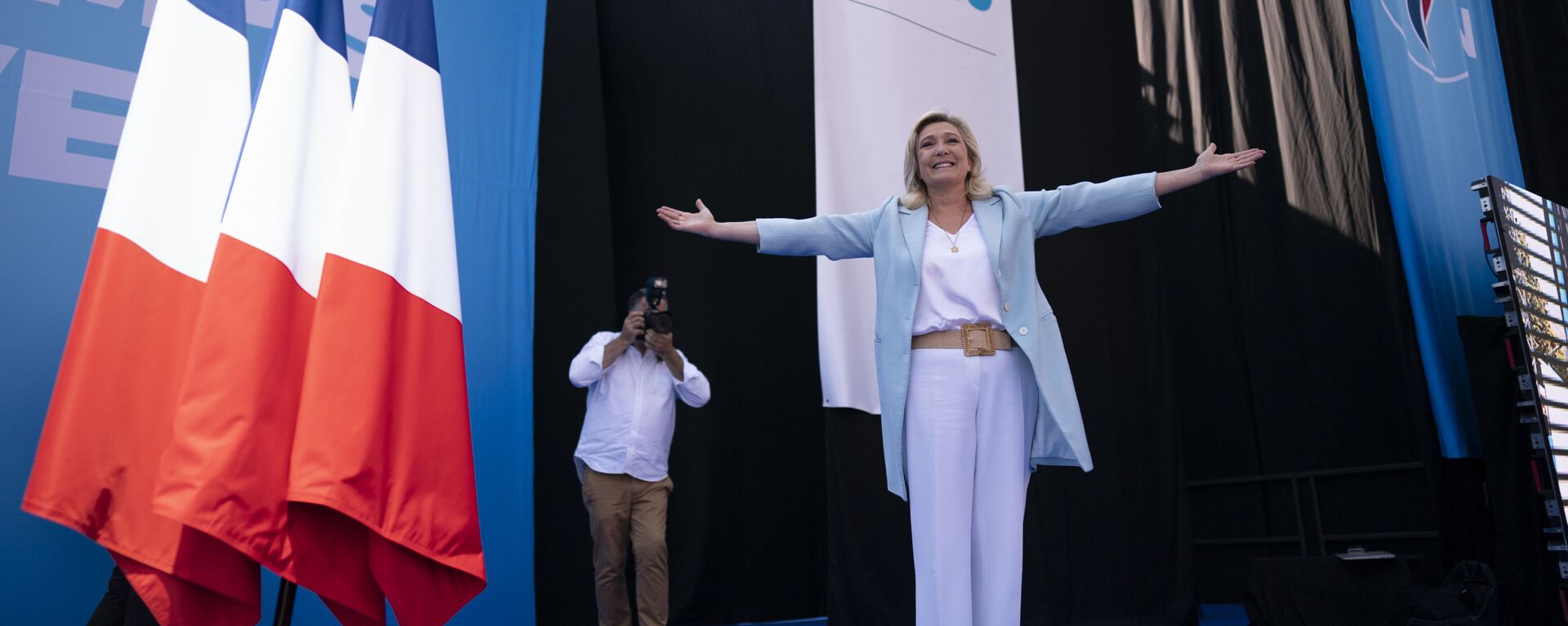 Marine Le Pen, política francesa, 12 de setembro de 2021 - Sputnik Brasil, 1920, 15.04.2022