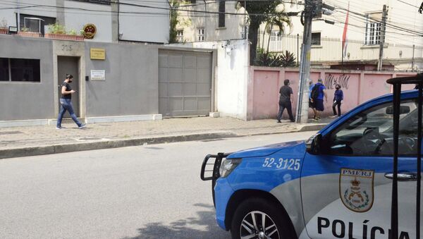 Vista do Consulado da China no Rio de Janeiro, que sofreu um atentado. Foto de arquivo - Sputnik Brasil
