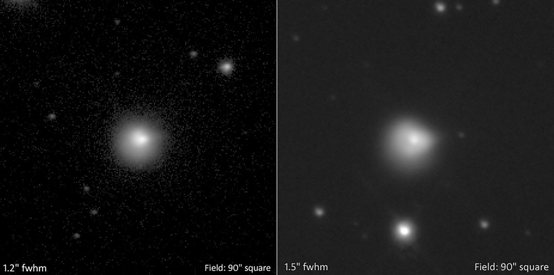 Duas imagens feitas no final de setembro pelo Observatório MacDonald da Universidade do Texas em Fort Davis mostram as explosões no cometa 29P - Sputnik Brasil, 1920, 09.11.2021