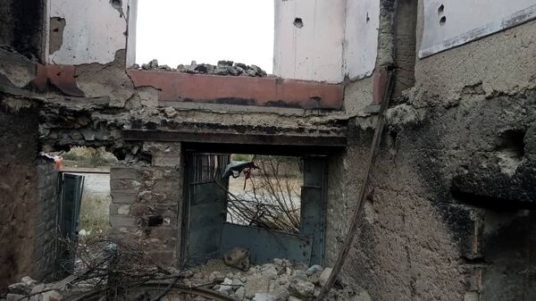 Casa de oficial Ajmal Omar em Kodi Khel, província de Nangarhar, destruída em ataque, Afeganistão, 23 de setembro de 2021 - Sputnik Brasil