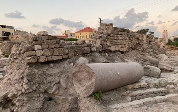 Complexo de templos do período romano descoberto na cidade de Tiro no Líbano. - Sputnik Brasil