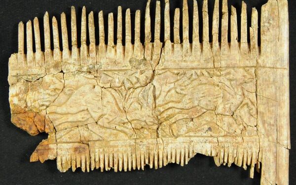 Arqueólogos descobrem na Baviera (no sudeste da Alemanha) um pente de marfim decorado com cenas de animais e uma tigela de cerâmica feita na atual Tunísia. - Sputnik Brasil