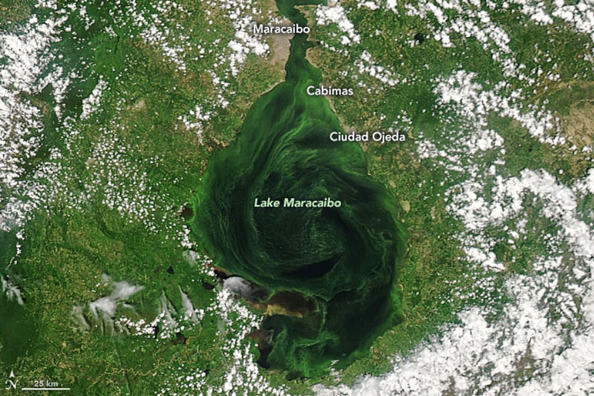 Lago de Maracaibo, no oeste da Venezuela, vem sofrendo com os vazamentos de óleo há anos - Sputnik Brasil, 1920, 09.11.2021