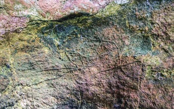 Arte rupestre descoberta na caverna Romanelli. - Sputnik Brasil
