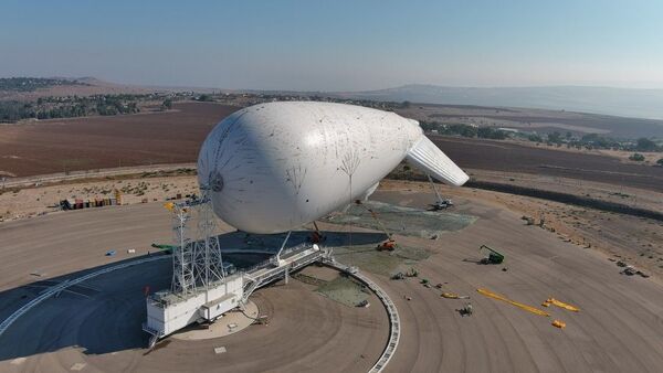Zepelim com sistema de radar em Israel  - Sputnik Brasil