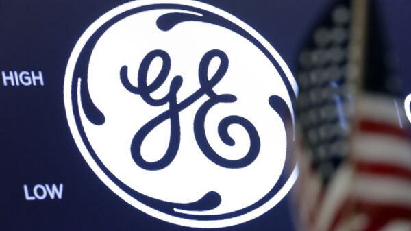 Logotipo da empresa General Electric na Bolsa de Valores de Nova York, EUA, 26 de junho de 2018 - Sputnik Brasil