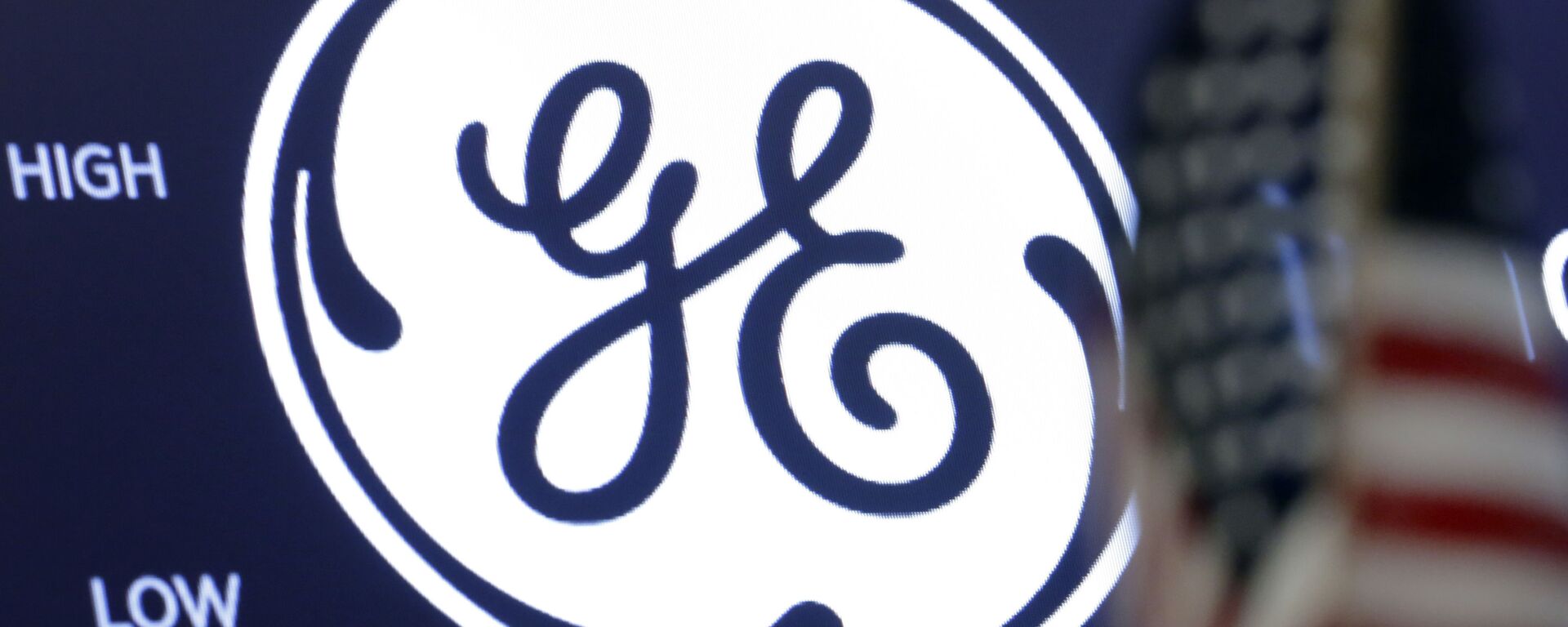 Logotipo da empresa General Electric na Bolsa de Valores de Nova York, EUA, 26 de junho de 2018 - Sputnik Brasil, 1920, 03.01.2023
