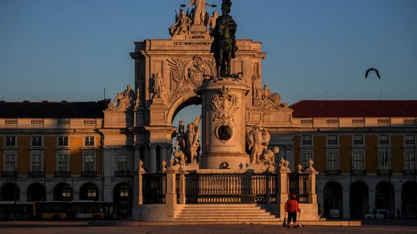 Praça do Comércio, em Lisboa, Portugal, em 15 de janeiro de 2021 - Sputnik Brasil