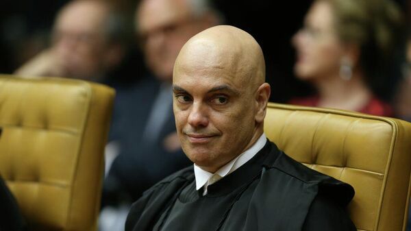 O ministro Alexandre de Moraes, do Supremo Tribunal Federal (STF), durante solenidade no tribunal - Sputnik Brasil