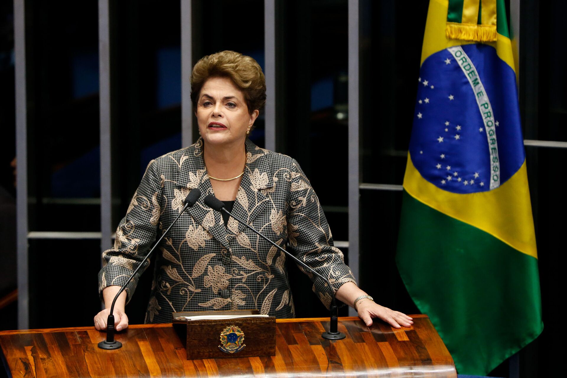 A ex-presidente Dilma Rousseff discursa na Câmara dos Deputados - Sputnik Brasil, 1920, 02.10.2022