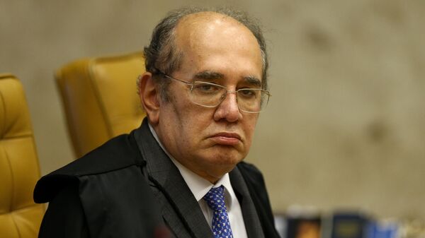 O ministro Gilmar Mendes no plenário do Supremo Tribunal Federal (STF) - Sputnik Brasil