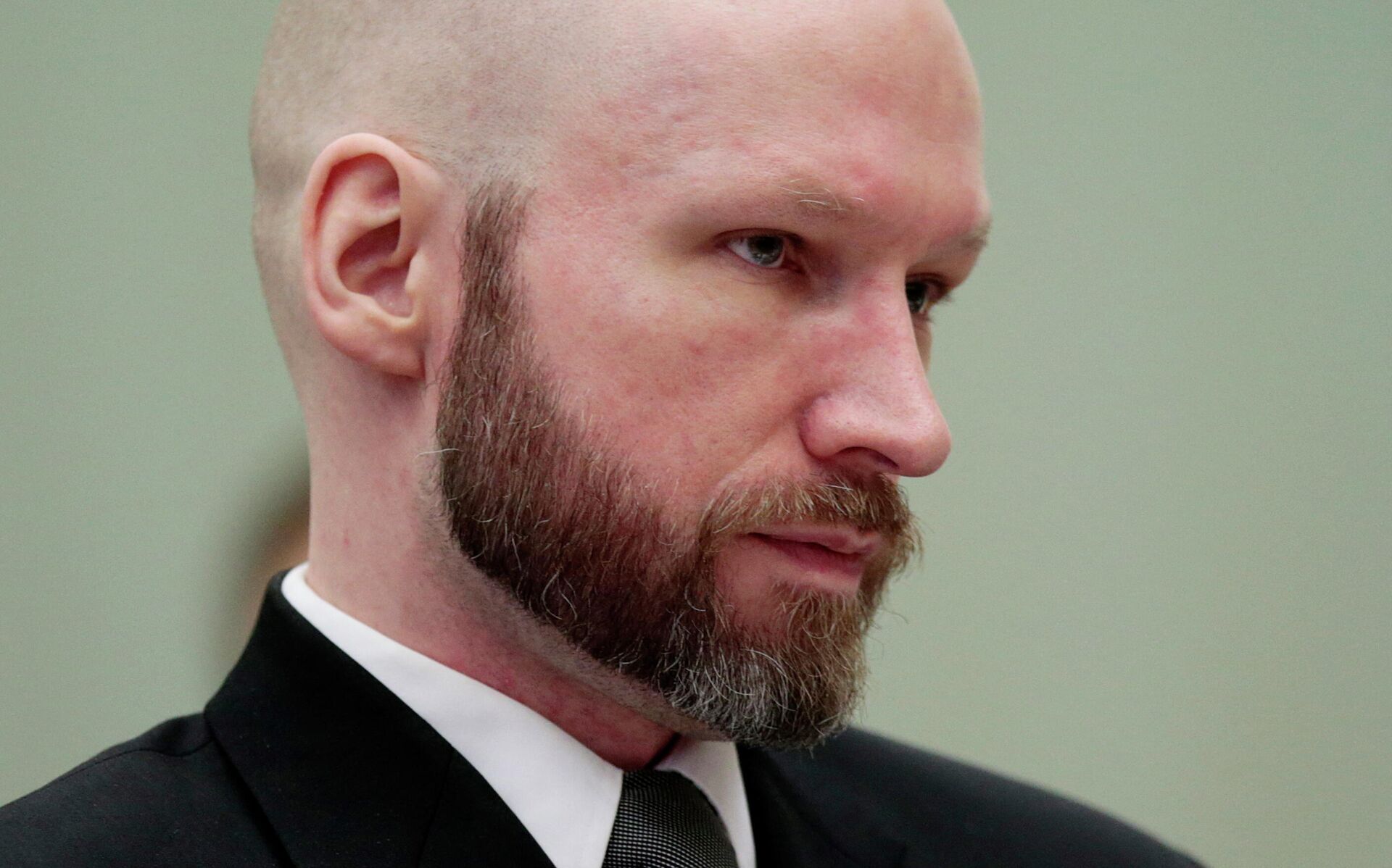 Anders Behring Breivik, durante processo de recurso na Prisão Telemark em Skien, Noruega, 18 de janeiro de 2017 - Sputnik Brasil, 1920, 29.11.2021