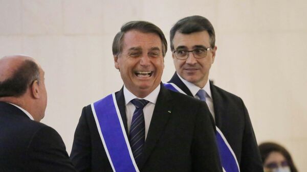 Presidente Jair Bolsonaro participa da cerimônia de Imposição de Insígnias da Ordem de Rio Branco no Itamaraty em Brasília, 8 de dezembro de 2021 - Sputnik Brasil