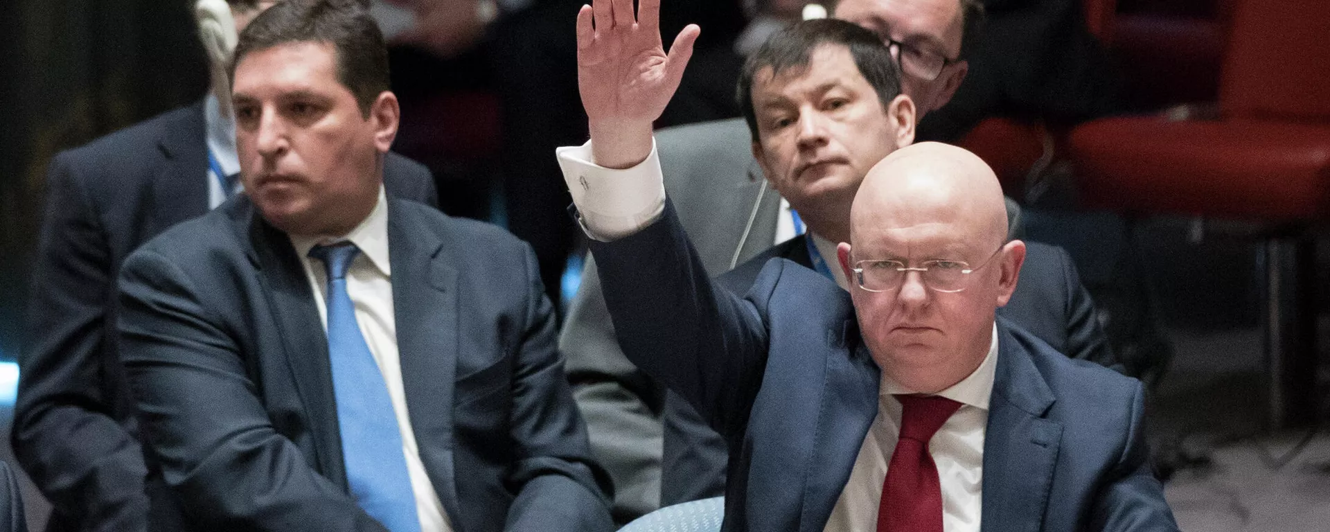 Embaixador da Rússia na ONU, Vasily Nebenzya, na reunião do Conselho de Segurança das Nações Unidas - Sputnik Brasil, 1920, 31.10.2023