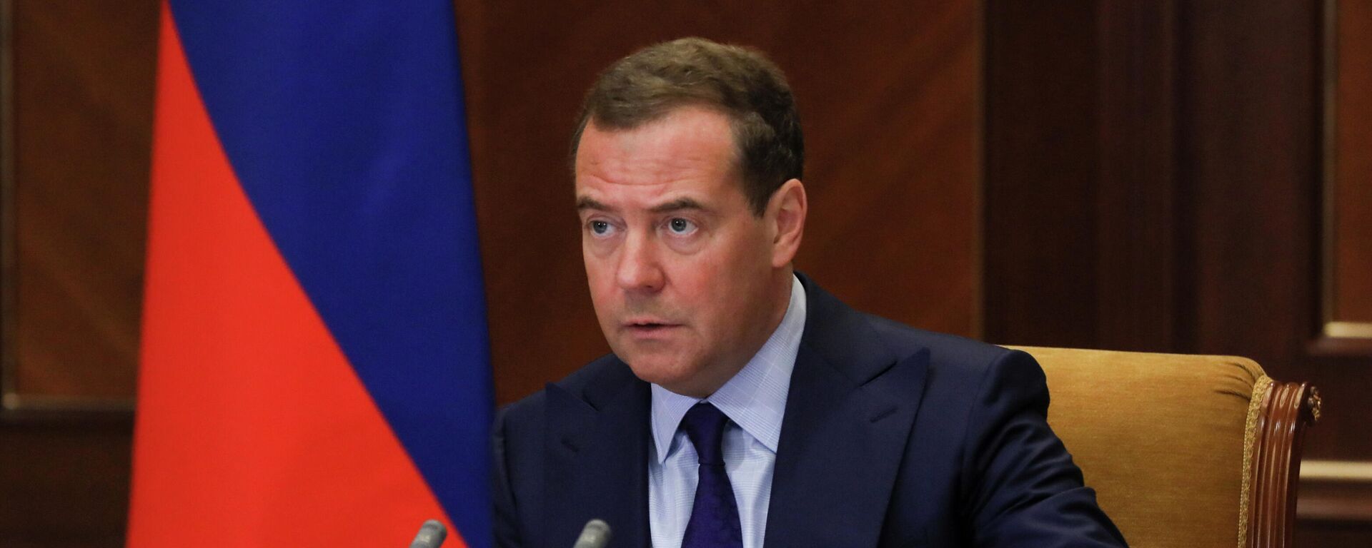 O vice-presidente do Conselho de Segurança da Rússia, Dmitry Medvedev, durante uma reunião em Moscou, em 4 de dezembro de 2020 - Sputnik Brasil, 1920, 12.09.2022