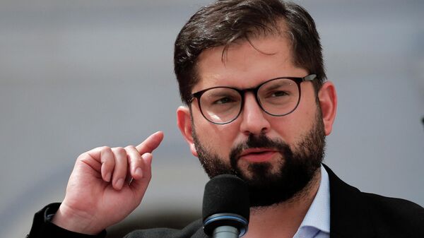 Candidato de esquerda Gabriel Boric, de 35 anos de idade, foi eleito presidente do Chile - Sputnik Brasil