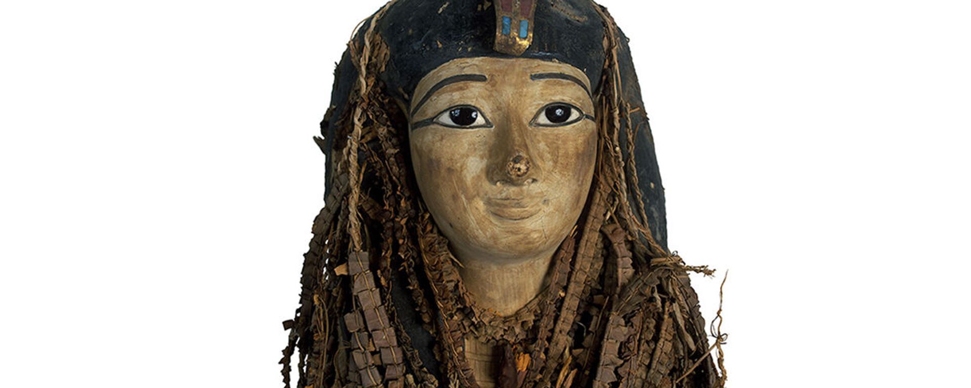 Máscara facial na múmia do faraó egípcio Amenhotep I - Sputnik Brasil, 1920, 28.12.2021