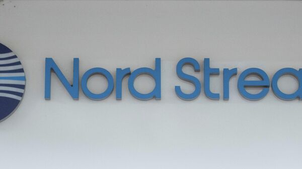 Logotipo do Nord Stream AG na sede em Zug, Suíça, 2 de dezembro de 2021 - Sputnik Brasil