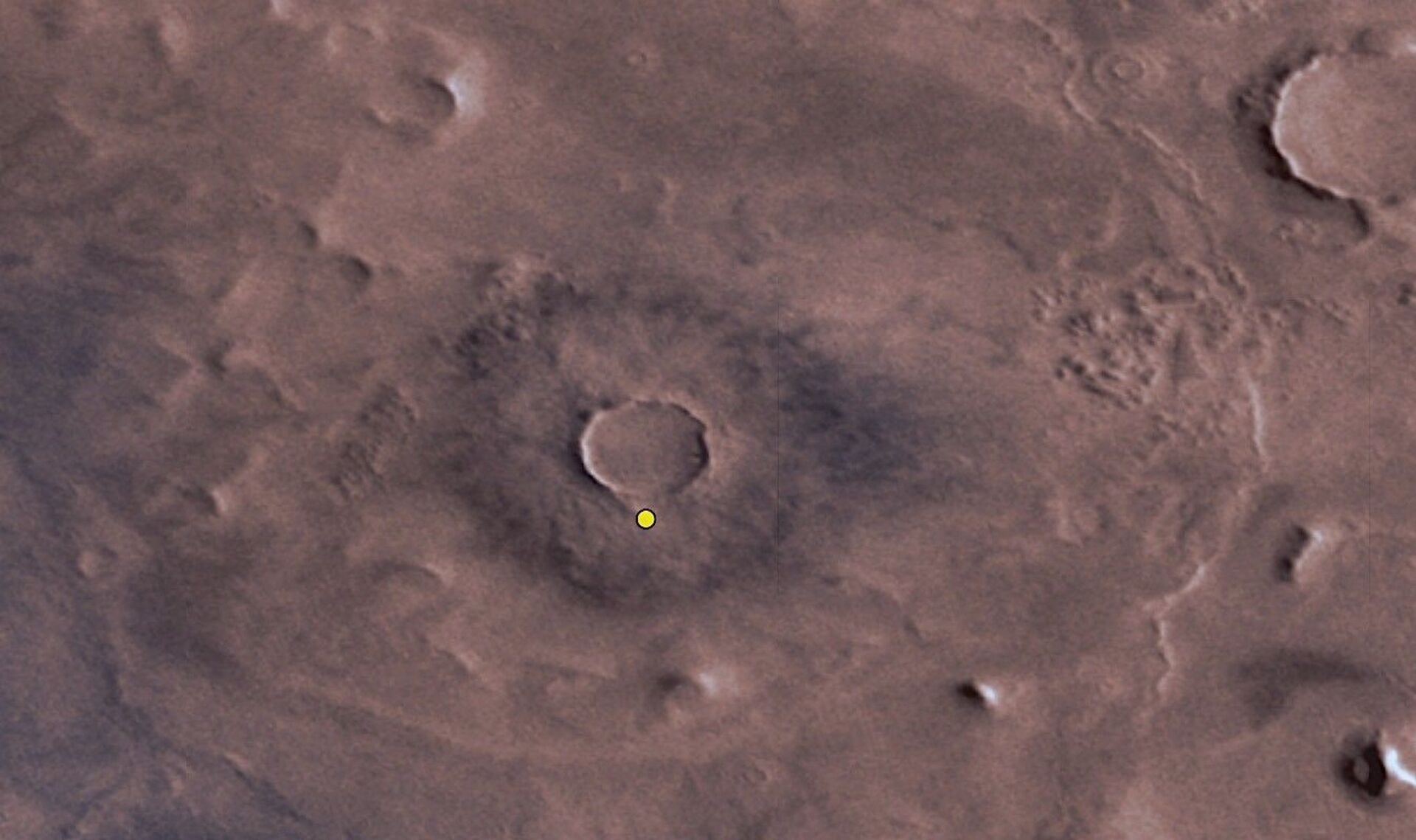 Imagem próxima de Marte revela cratera na região Nilosyrtis - Sputnik Brasil, 1920, 28.12.2021