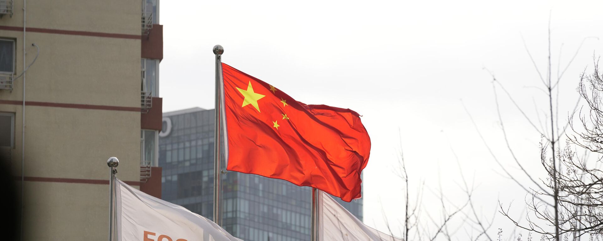 Bandeiras da China e das holdings Fosun e Forte, no centro em Pequim, 15 de novembro de 2021 - Sputnik Brasil, 1920, 13.05.2022