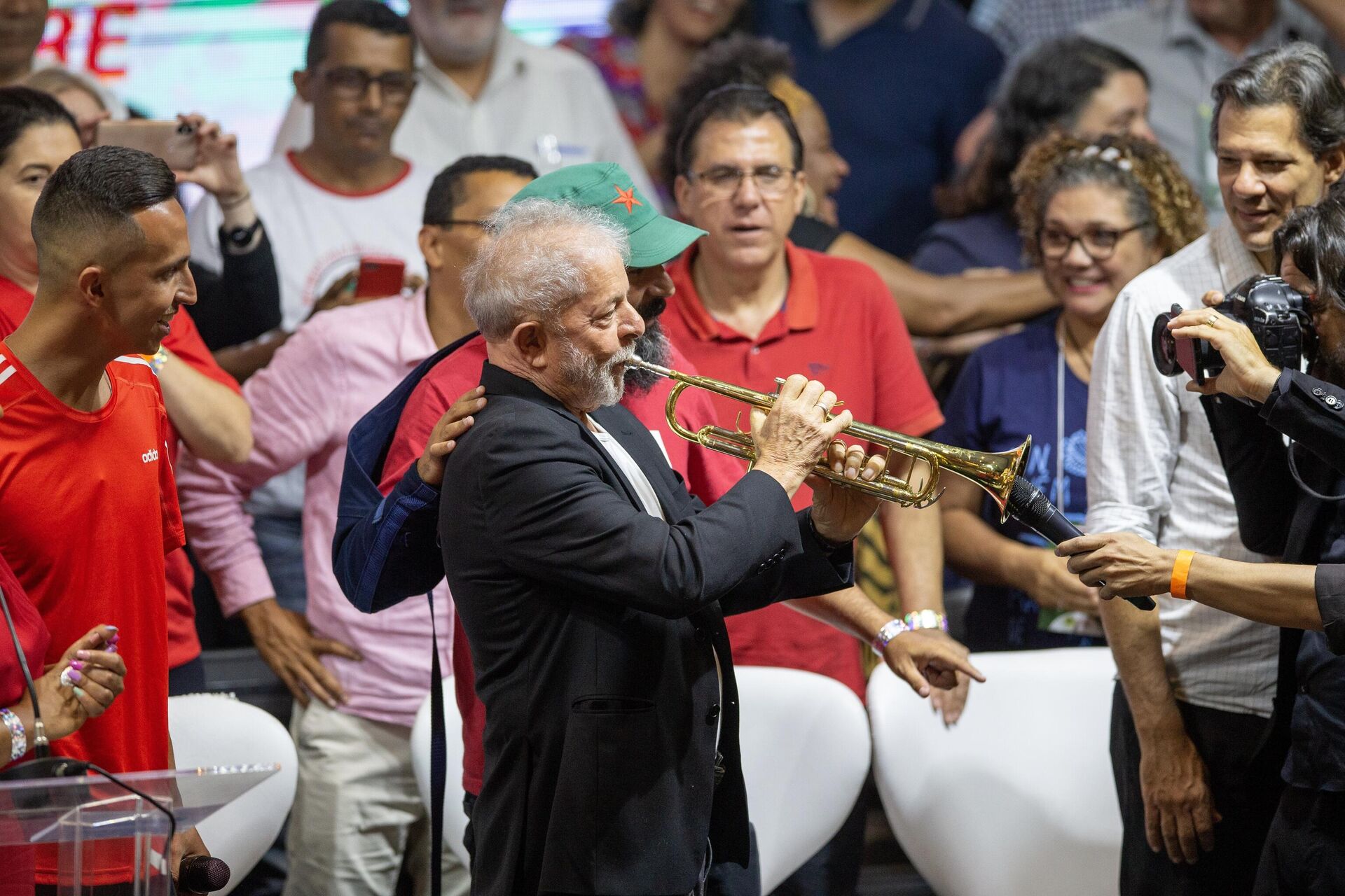 O ex-presidente Lula durante 7º Congresso Nacional do PT realizado na Casa de Portugal, em São Paulo, 19 de setembro de 2019 - Sputnik Brasil, 1920, 30.12.2022