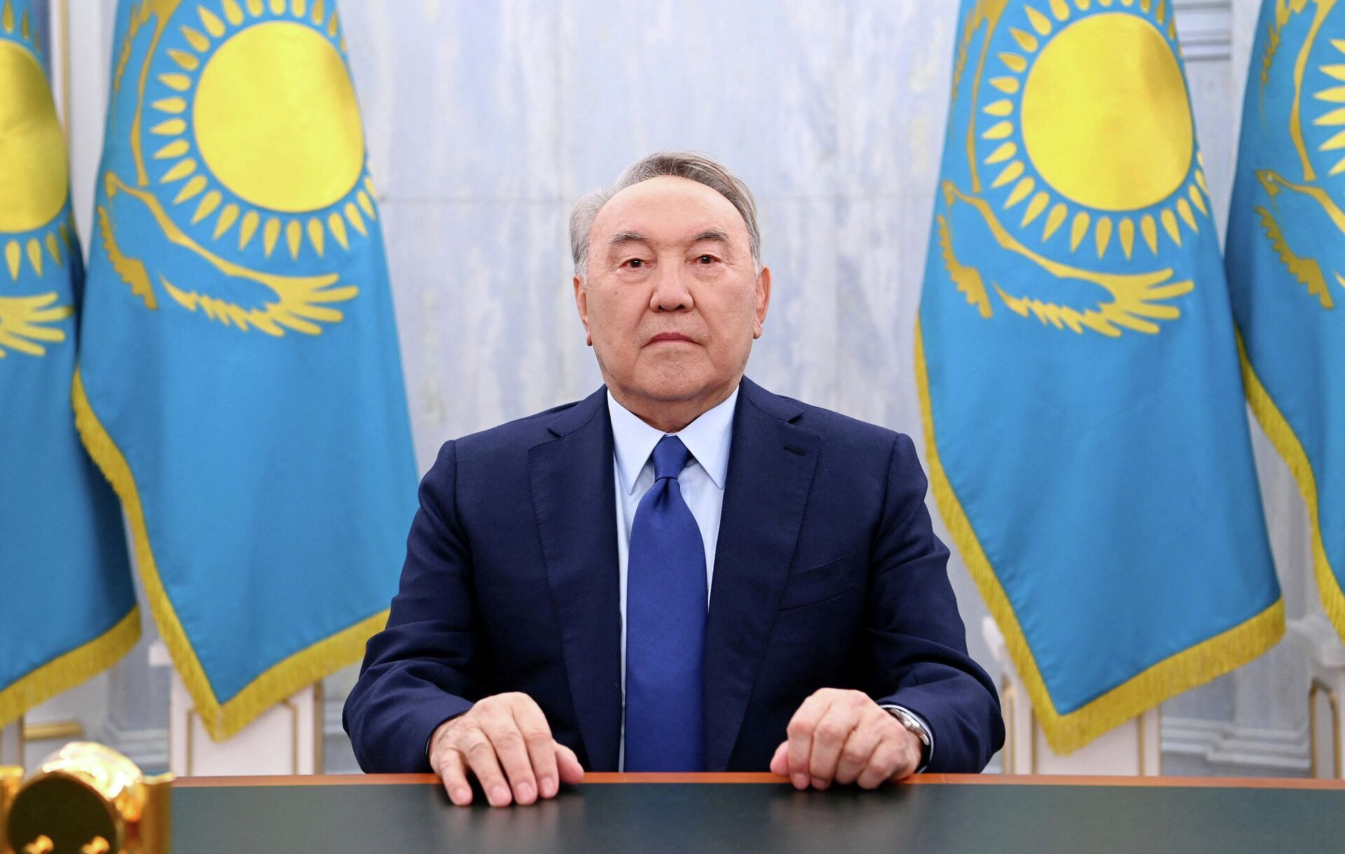 Ex-presidente do Cazaquistão, Nursultan Nazarbaev, durante discurso à nação após protestos e tumultos no país, foto divulgada em 18 de janeiro de 2022 - Sputnik Brasil, 1920, 27.01.2022