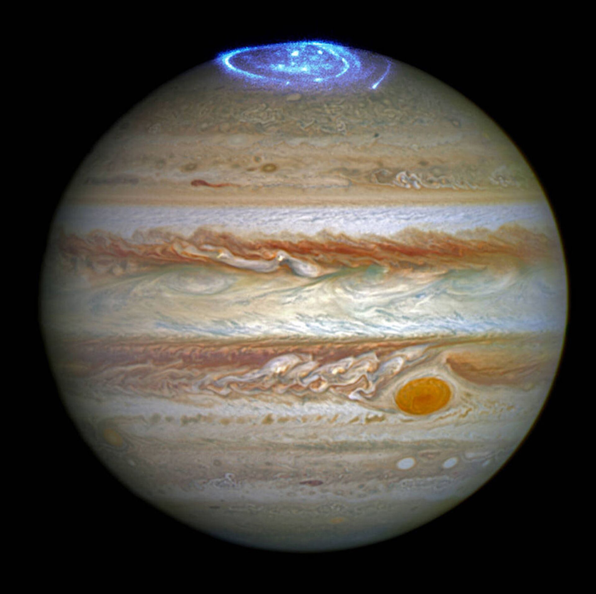 Aurora de Júpiter registrada pelo Telescópio Espacial Hubble - Sputnik Brasil, 1920, 03.02.2022