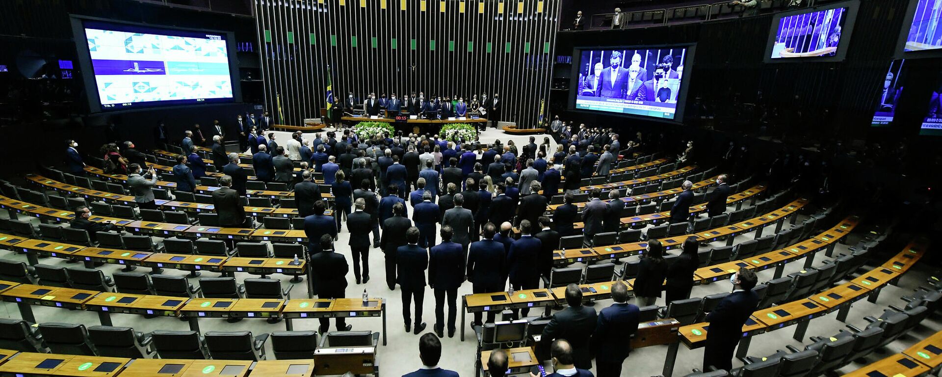 Congresso Nacional na inauguração da 4ª Sessão Legislativa Ordinária da 56ª Legislatura, em 3 de fevereiro de 2021 (foto de arquivo) - Sputnik Brasil, 1920, 03.10.2022