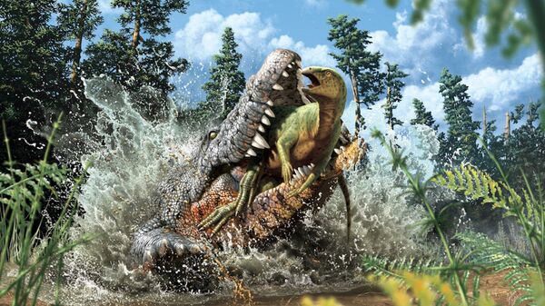 Representação da Idade dos Dinossauros na Austrália - Sputnik Brasil