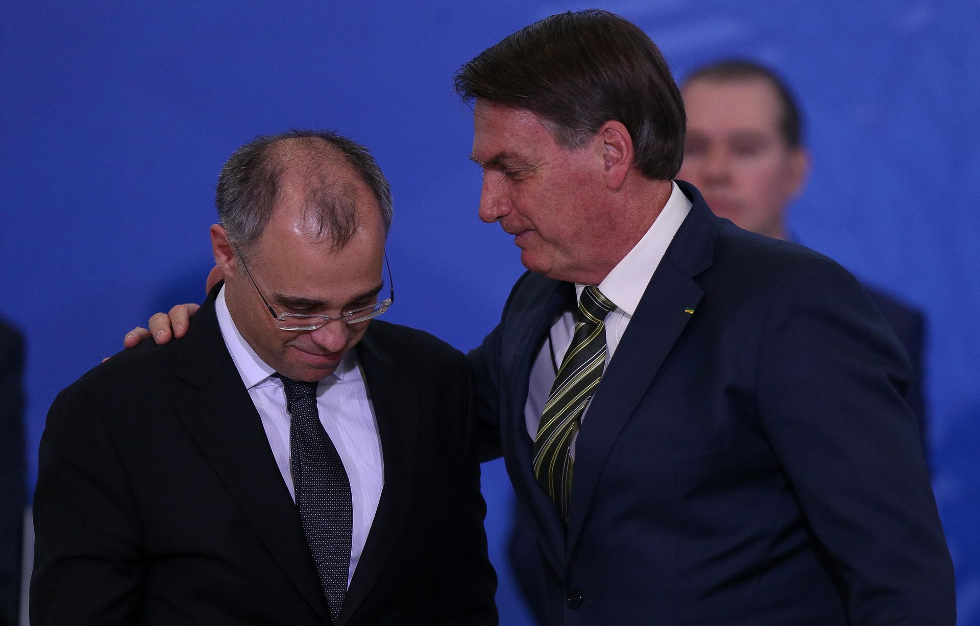 Presidente Jair Bolsonaro na posse do novo ministro da Justiça, André Mendonça, no Palácio do Planalto, 14 de junho de 2021 - Sputnik Brasil, 1920, 14.02.2022