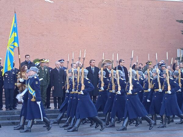 Presidente Jair Bolsonaro na Praça Vermelha, em Moscou, durante sua visita à Rússia de 15 a 17 de fevereiro de 2022. - Sputnik Brasil