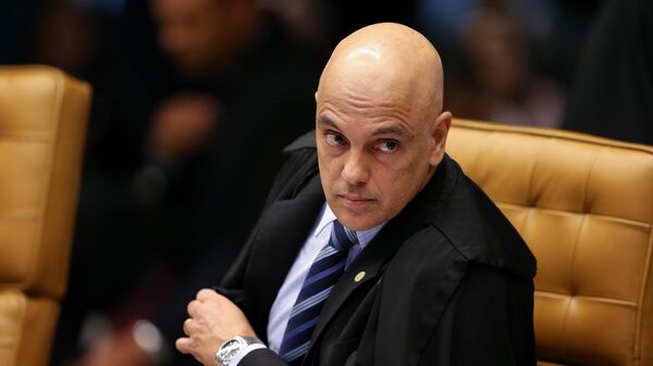Em Brasília, o ministro do Supremo Tribunal Federal (STF), Alexandre de Moraes, participa de reunião, em 21 de março de 2019 - Sputnik Brasil