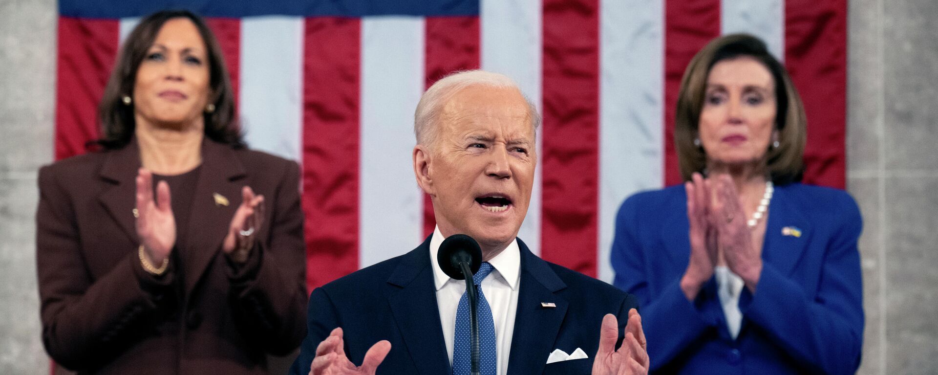 O presidente Joe Biden faz seu discurso do Estado da União, Congresso norte-americano, em Washington, em 1º de março de 2022 - Sputnik Brasil, 1920, 01.03.2022
