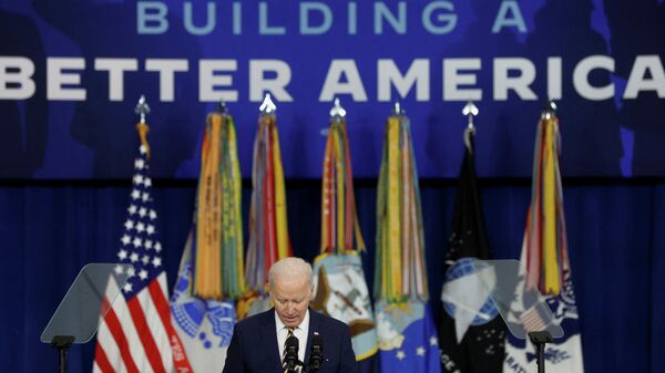 Em Fort Worth, no Texas, o presidente dos EUA, Joe Biden, discursa durante evento, em 8 de março de 2022 - Sputnik Brasil
