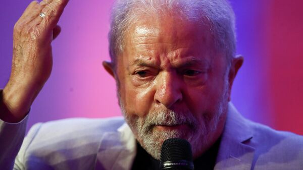 Ex-presidente Luiz Inácio Lula da Silva durante evento com mulheres de movimentos sociais em São Paulo, 10 de março de 2022 - Sputnik Brasil
