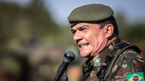 O novo comandante do Exército brasileiro, general de Exército Paulo Sérgio Nogueira de Oliveira, faz sua primeira visita à guarnição de Santa Maria (foto de arquivo) - Sputnik Brasil