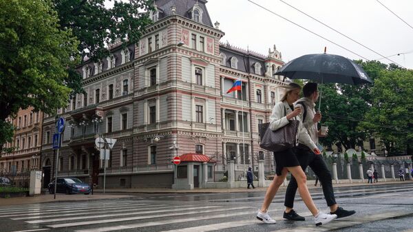 Prédio da embaixada da Rússia em Riga, Letônia (imagem referencial) - Sputnik Brasil