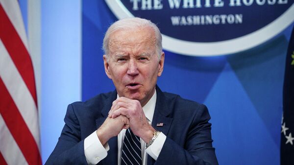 Joe Biden, presidente americano, durante encontro sobre questões de saúde na Casa Branca, Washington, EUA, 18 de março de 2022 - Sputnik Brasil