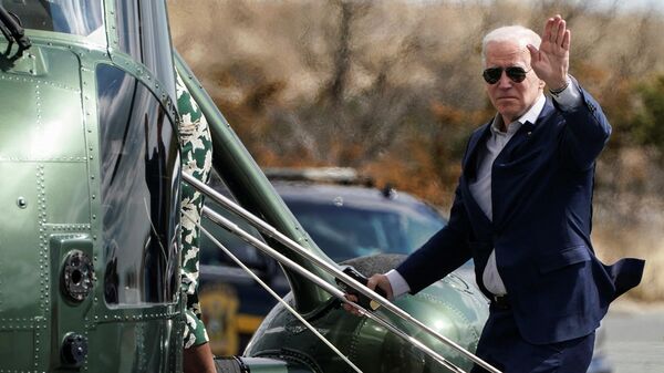 Presidente dos EUA, Joe Biden, parte de Washington, EUA, 20 de março de 2022 - Sputnik Brasil