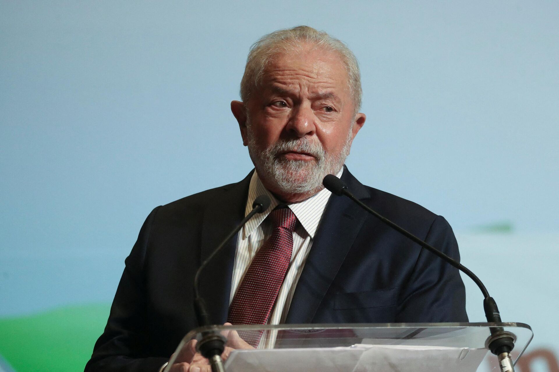 O ex-presidente brasileiro Luiz Inácio Lula da Silva fala durante evento com parlamentares do MORENA na Cidade do México, México, 2 de março de 2022 - Sputnik Brasil, 1920, 19.04.2022