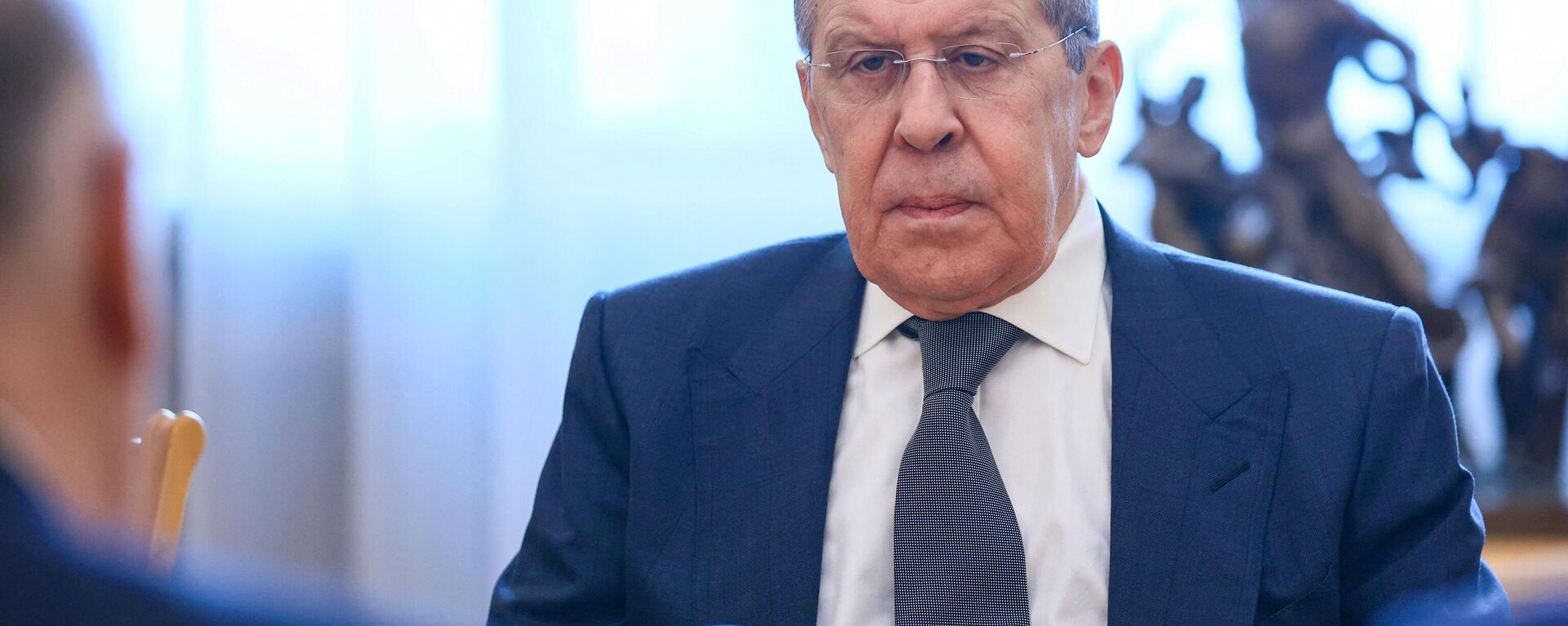Sergei Lavrov, ministro das Relações Exteriores russo, durante encontro em Moscou, Rússia, 25 de março de 2022 - Sputnik Brasil, 1920, 28.03.2022