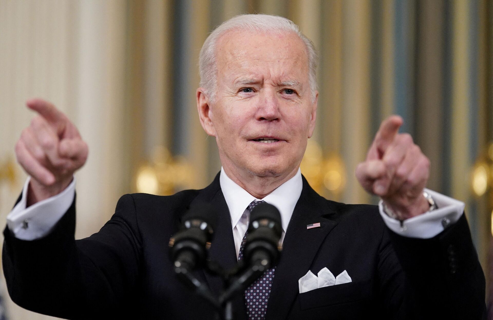 Presidente norte-americano, Joe Biden, anuncia projeto de orçamento para 2023 na Casa Branca, Washington, 28 de março de 2022 - Sputnik Brasil, 1920, 13.04.2022